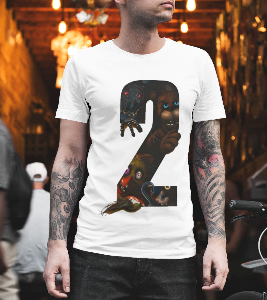 Five Nights At Freddy's 2 Character Collage Animatronics T-Shirt