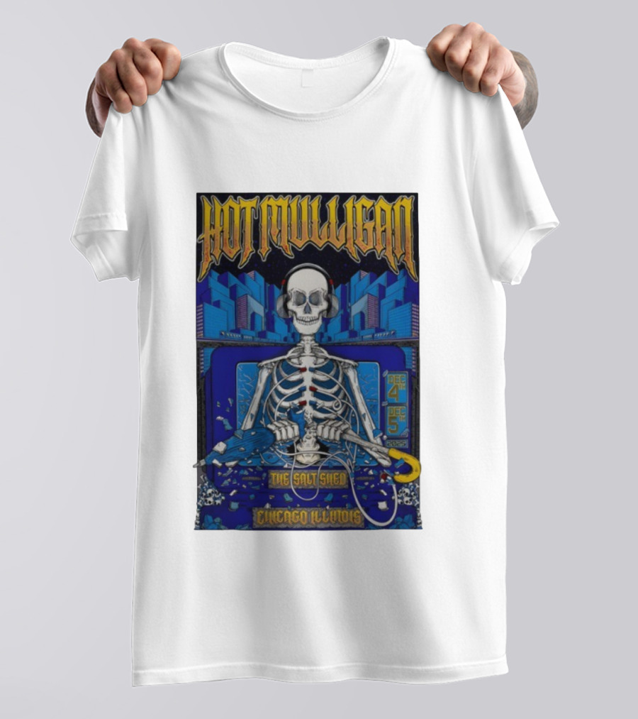 Hot Mulligan Skeleton Concert Salt Shed Chicago IL Dec 4-5 2025 T-Shirt