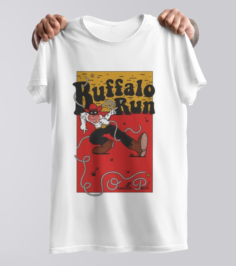 Buffalo Run Orville Peck Rope Cowboy Red Hat Boots T-Shirt