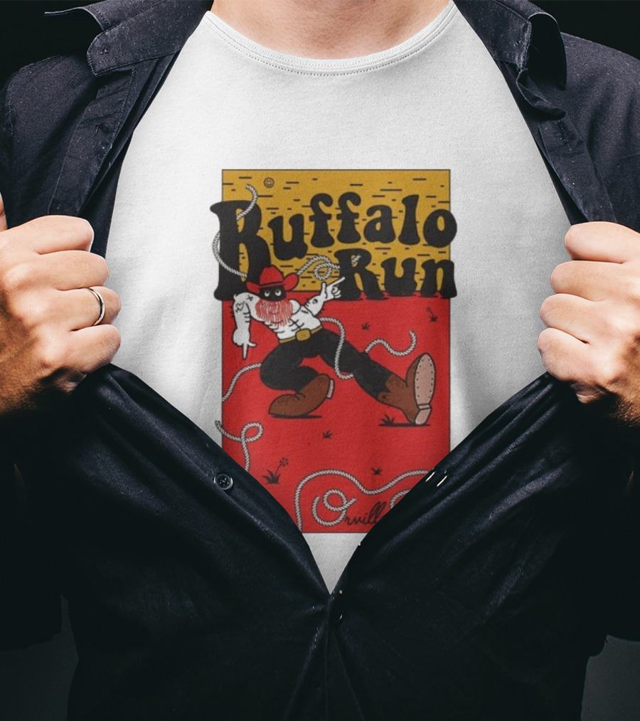 Buffalo Run Orville Peck Rope Cowboy Red Hat Boots T-Shirt