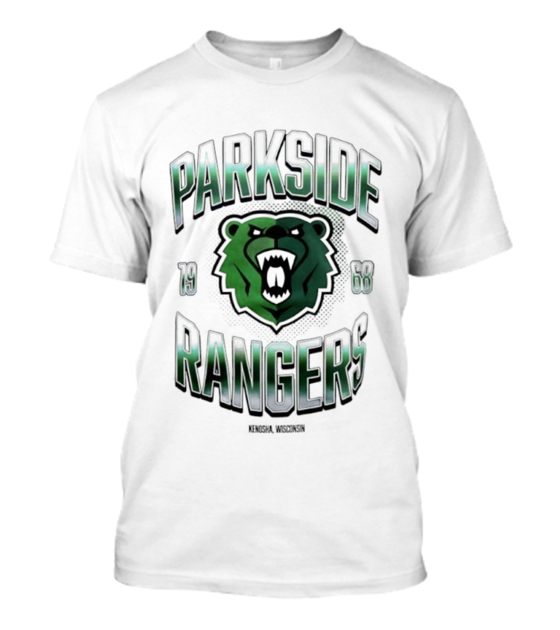 Parkside Rangers Kenosha Wisconsin 1968 Bear Emblem T-Shirt