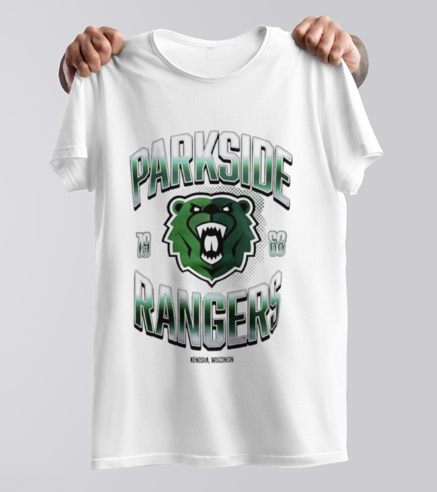Parkside Rangers Kenosha Wisconsin 1968 Bear Emblem T-Shirt