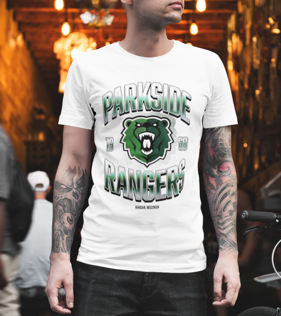 Parkside Rangers Kenosha Wisconsin 1968 Bear Emblem T-Shirt