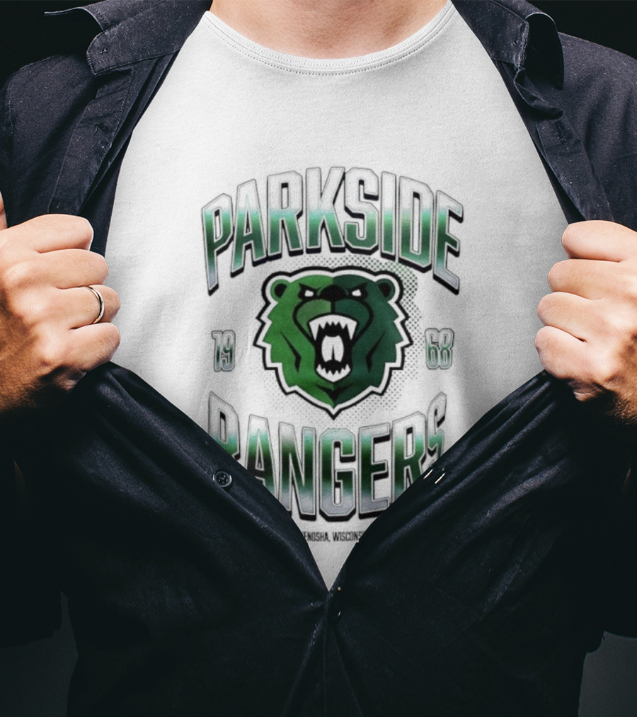 Parkside Rangers Kenosha Wisconsin 1968 Bear Emblem T-Shirt