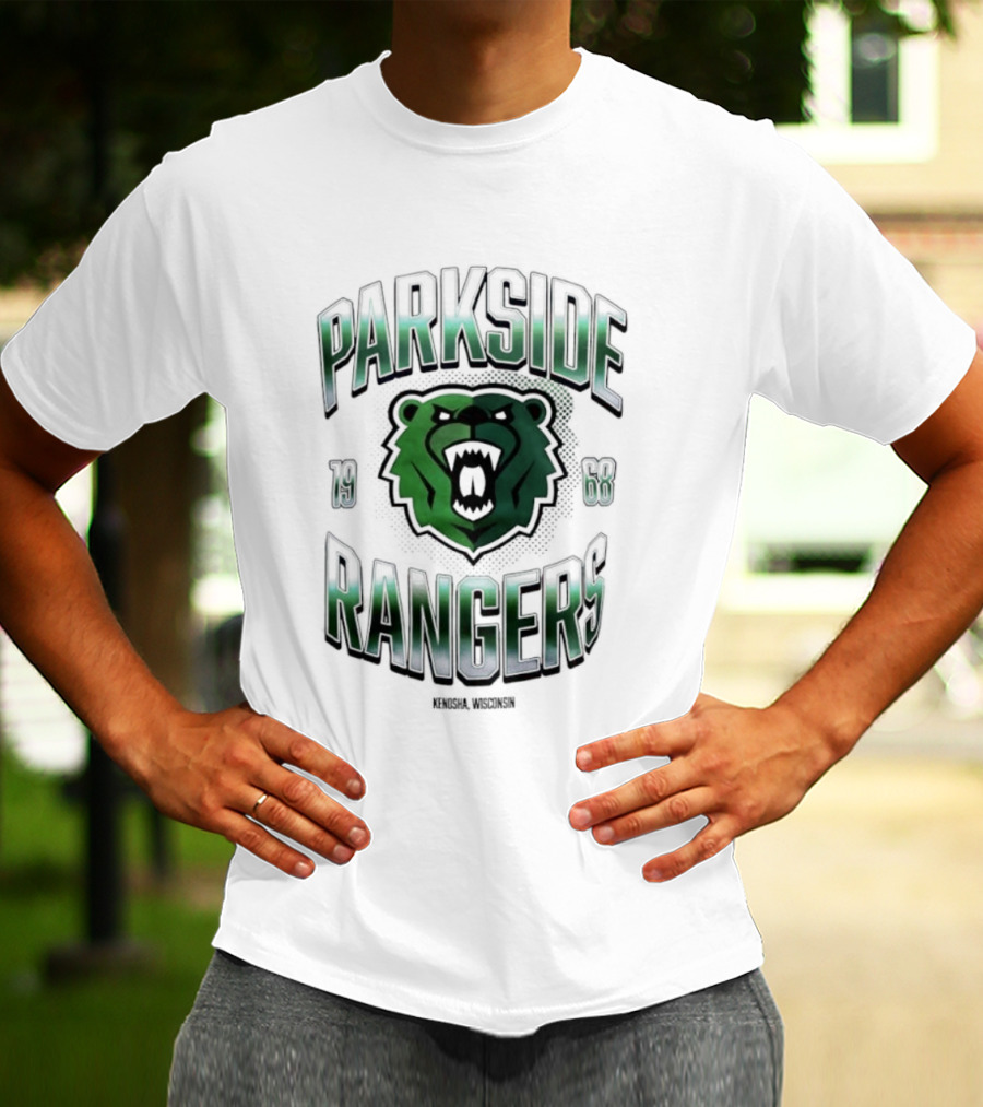 Parkside Rangers Kenosha Wisconsin 1968 Bear Emblem T-Shirt