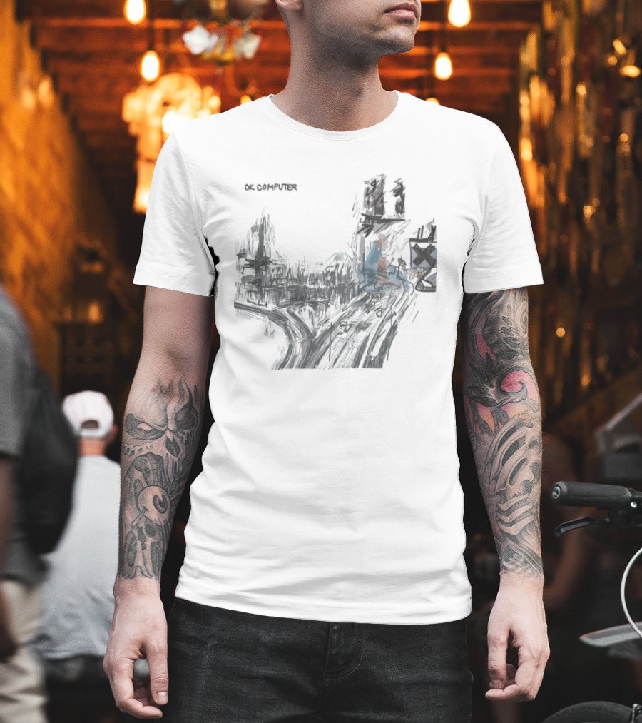 Radiohead OK Computer Album Artwork Print T-Shirt
