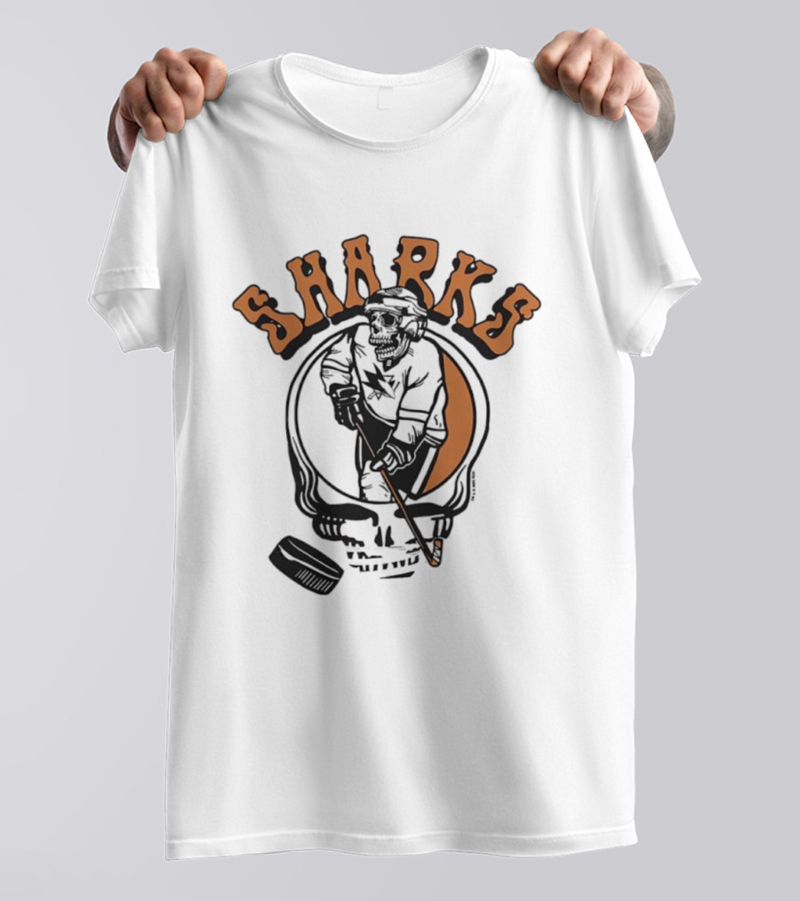 San Jose Sharks Grateful Dead Inspired Player Homage T-Shirt