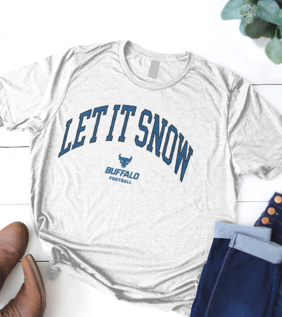 Let It Snow Buffalo Bulls Football Victor Snow T-Shirt