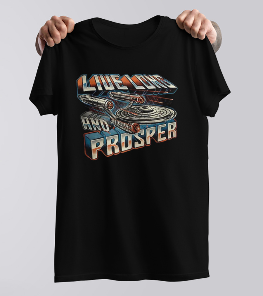 Live Long And Prosper Starship Adventure Journey T-Shirt