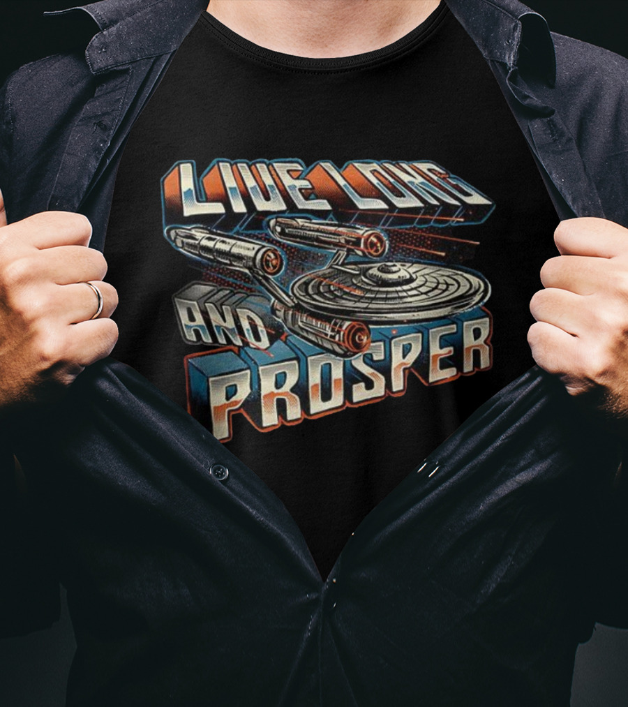 Live Long And Prosper Starship Adventure Journey T-Shirt