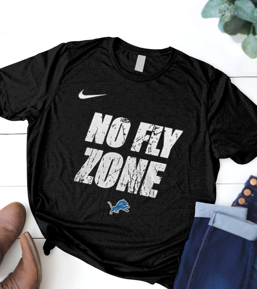 Nike Detroit Lions No Fly Zone Dan Campbell T-Shirt