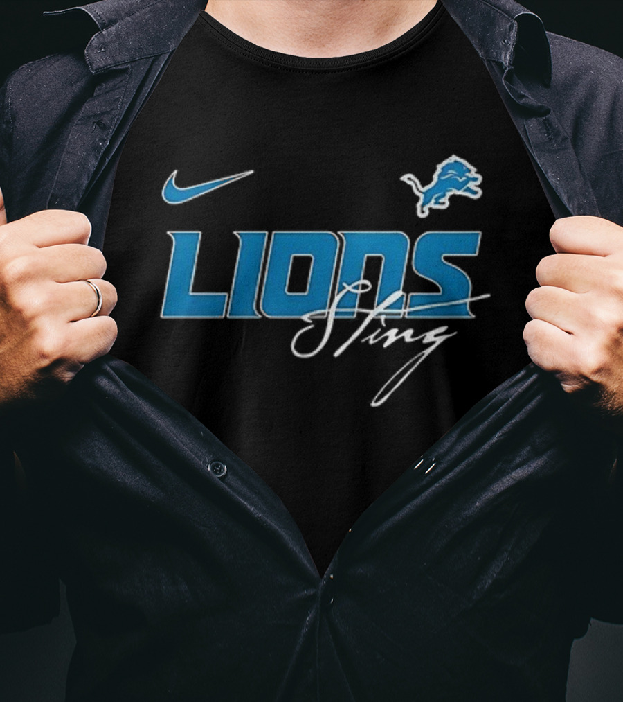Nike Detroit Lions Sting Go Lions T-Shirt