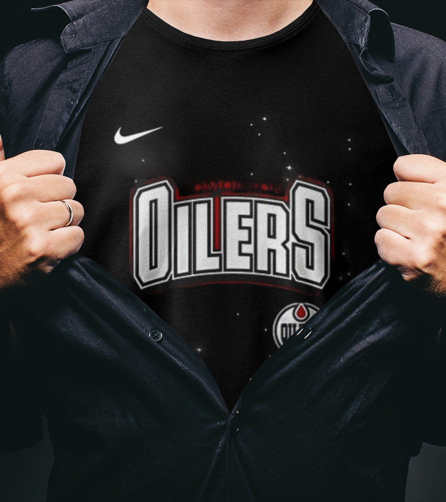 Edmonton Oilers X Iconic Co Headlining Finger Eleven Headstones The Tea Party Graphic T-Shirt