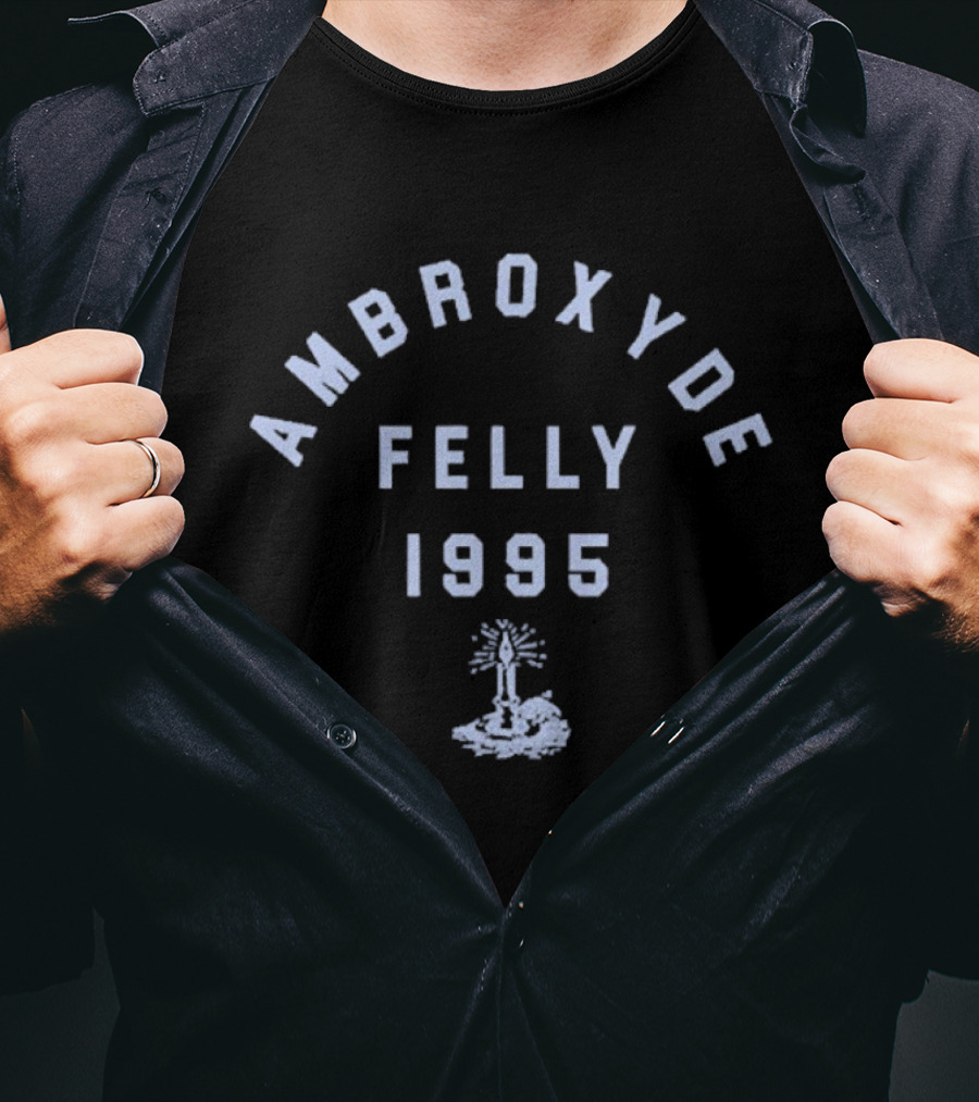 Felly Ambroxyde 1995 Candle Symbol Vintage T-Shirt