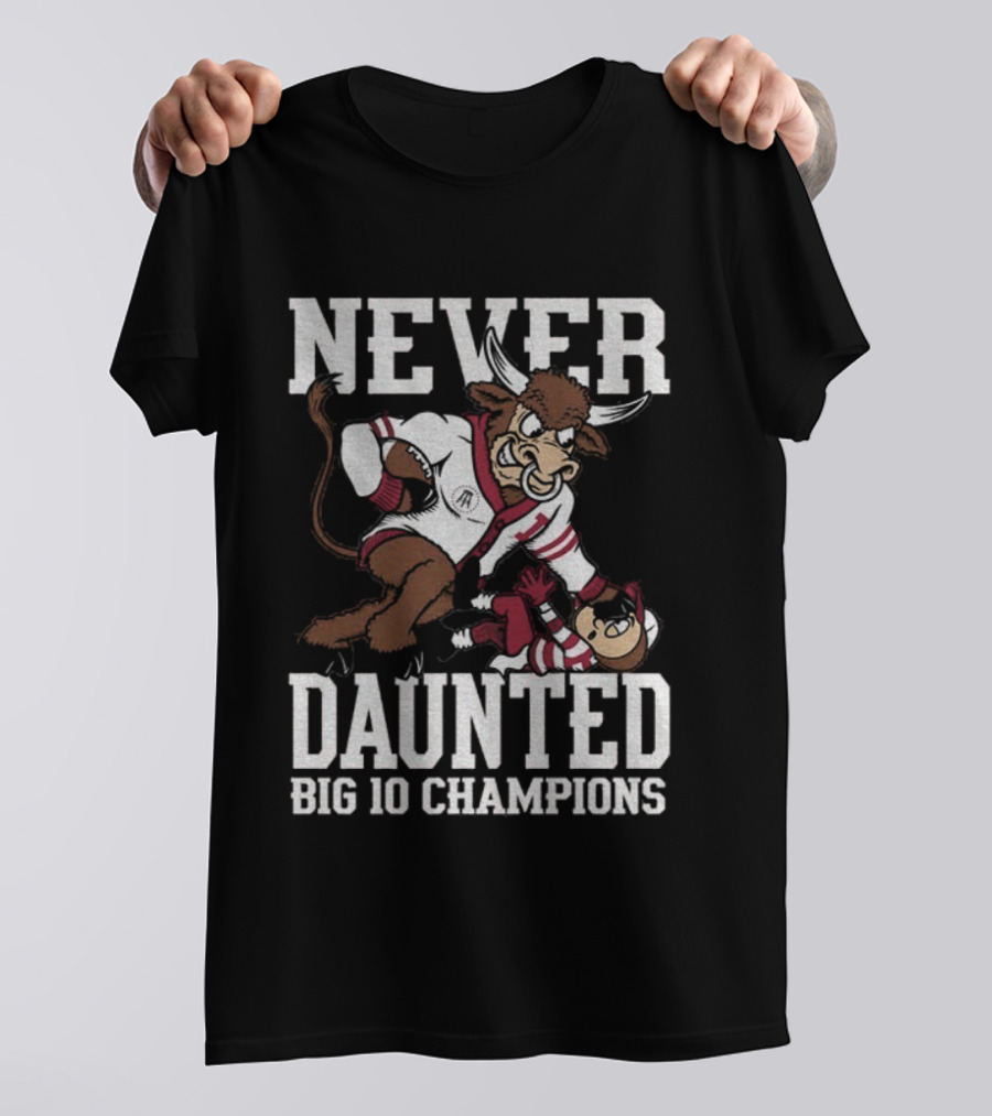 Never Daunted Indiana Hoosiers Big 10 Champions Victory Over Ohio State T-Shirt