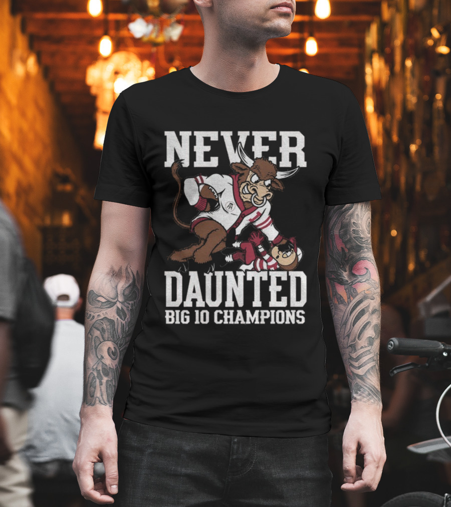 Never Daunted Indiana Hoosiers Big 10 Champions Victory Over Ohio State T-Shirt