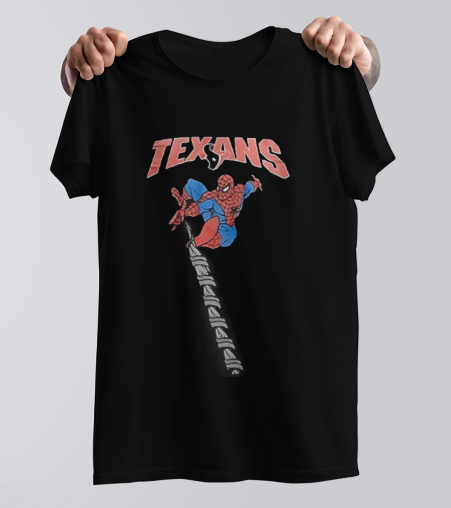 Texans Amazing Spider Man Comic Character Collaboration T-Shirt