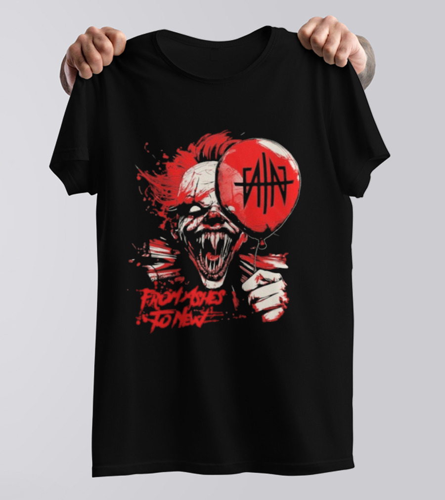 From Ashes To New Pennywise Balloon Fan Art T-Shirt