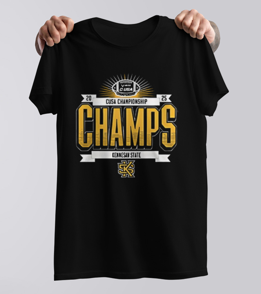 Kennesaw State University Owls CUSA Champions Victory T-Shirt