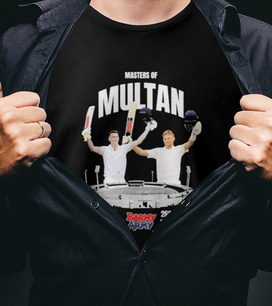 Barmy Army Masters Of Multan 357 Runs 202 Balls 206 Runs 376 Balls T-Shirt