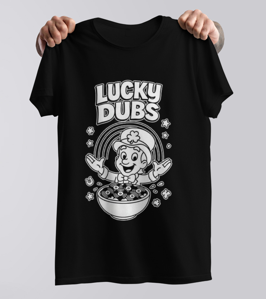 Lucky Dubs Cereal Bowl Rainbow Fun Toddler Character T-Shirt