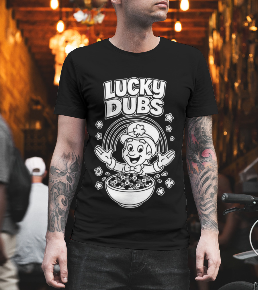 Lucky Dubs Cereal Bowl Rainbow Fun Toddler Character T-Shirt