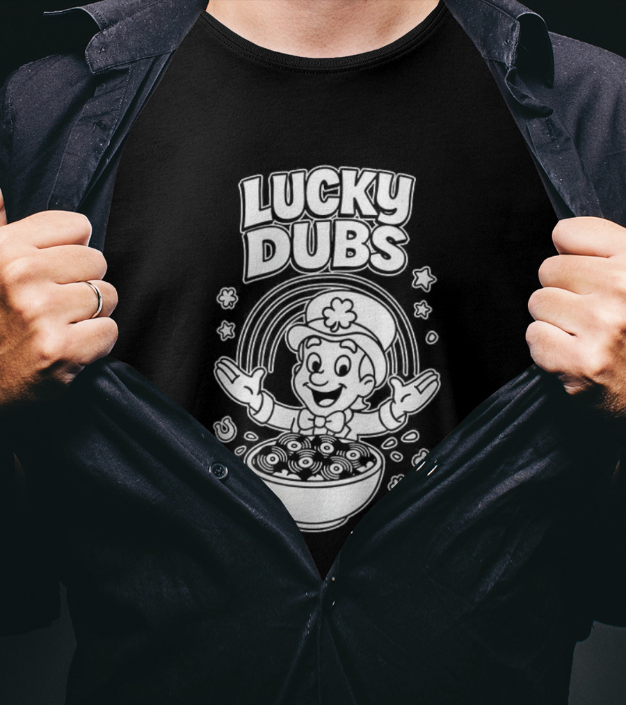 Lucky Dubs Cereal Bowl Rainbow Fun Toddler Character T-Shirt