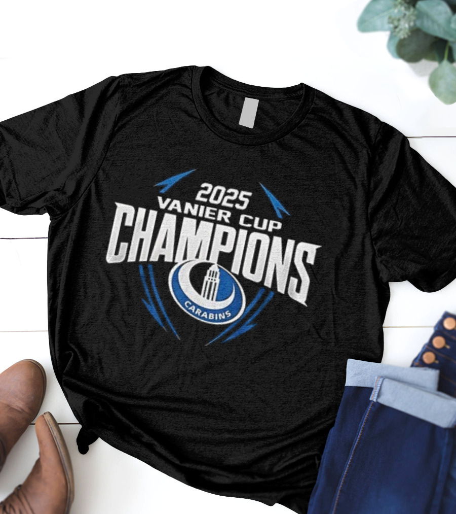 2025 Montreal Carabins Vanier Cup Champions T-Shirt