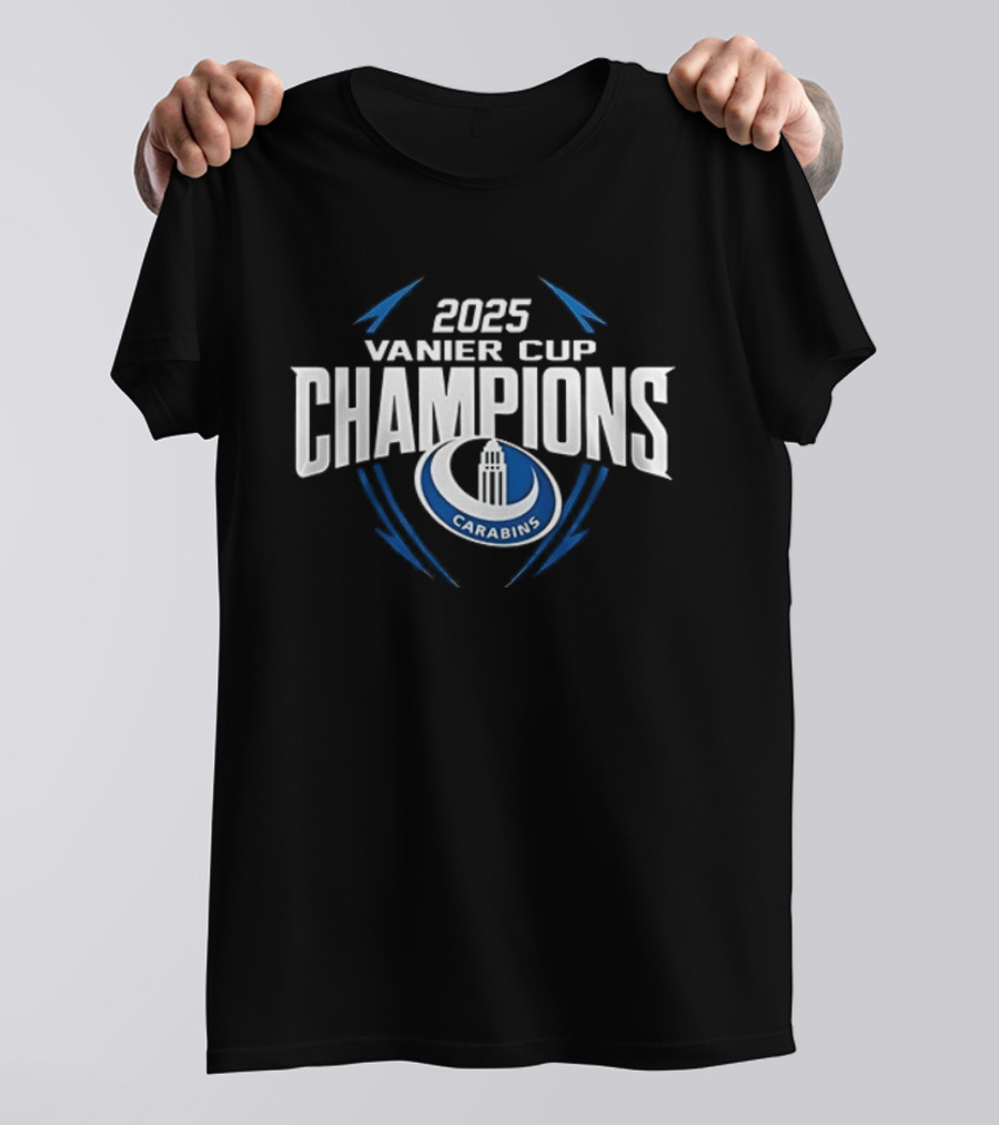 2025 Montreal Carabins Vanier Cup Champions T-Shirt