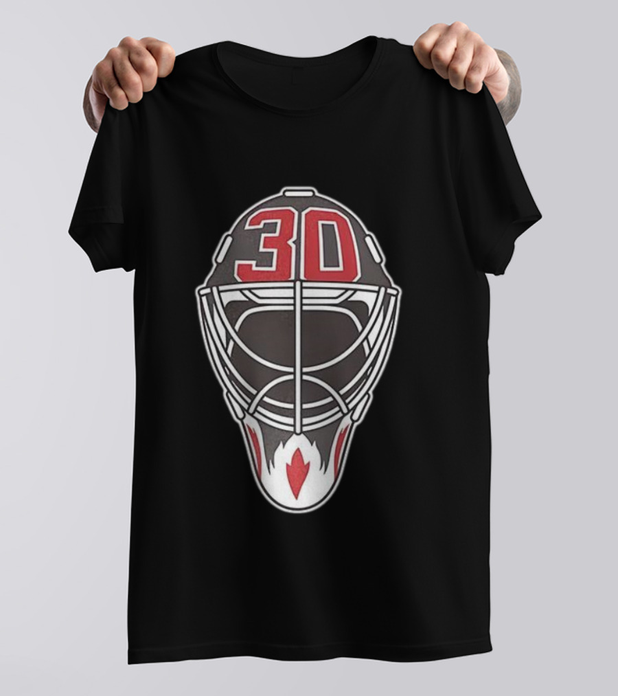 New Jersey Devils Number 30 Goalie Mask T-Shirt