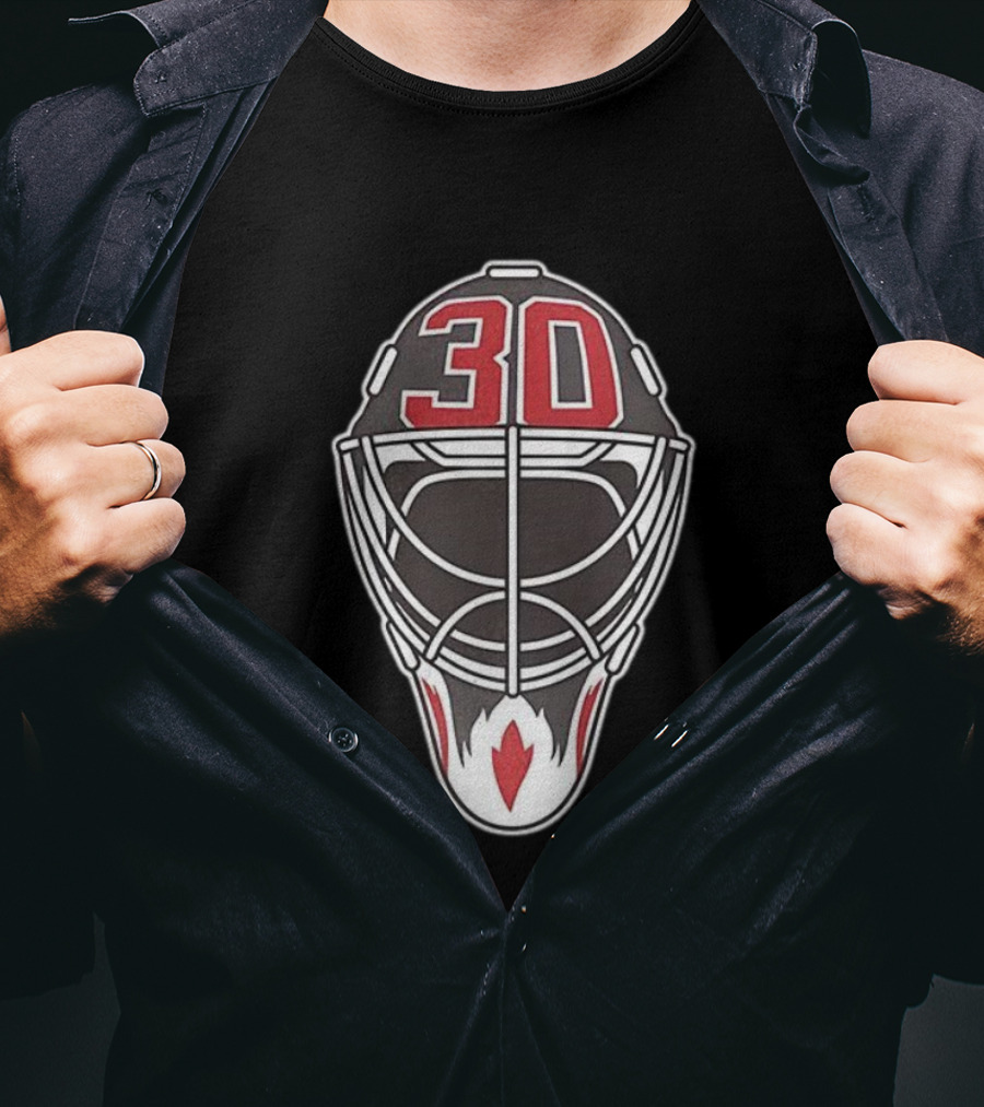 New Jersey Devils Number 30 Goalie Mask T-Shirt