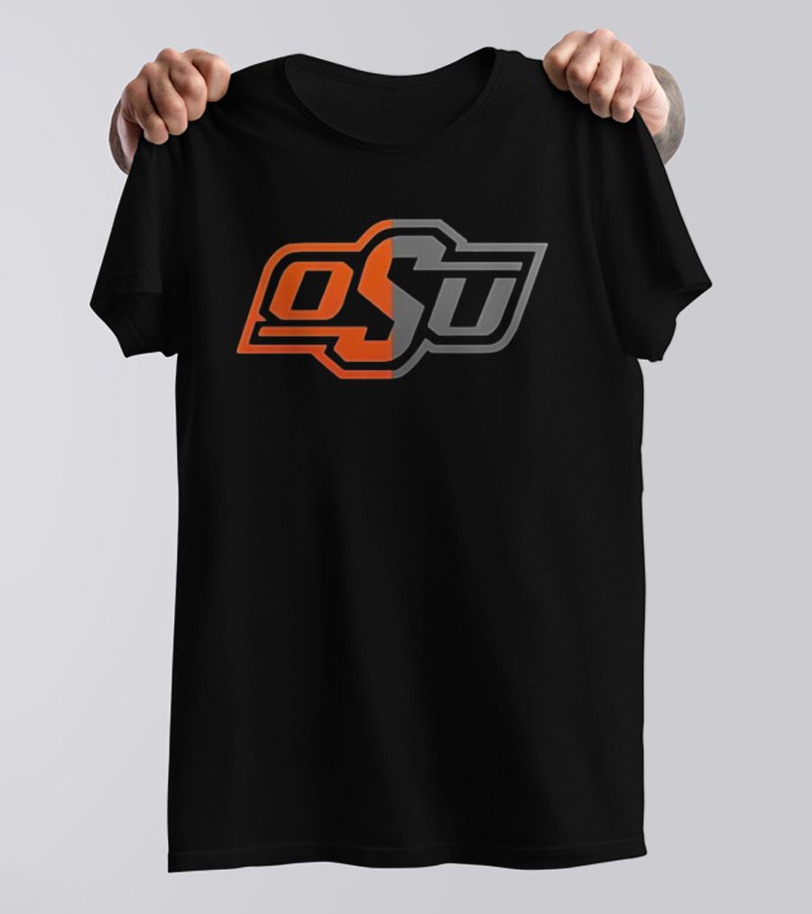 Oklahoma State Cowboys OSU Back In Black Orange Gray T-Shirt