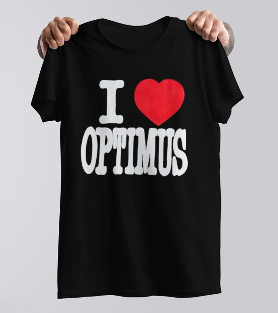 I Heart Optimus Bold Statement T-Shirt
