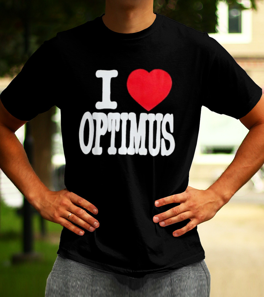 I Heart Optimus Bold Statement T-Shirt