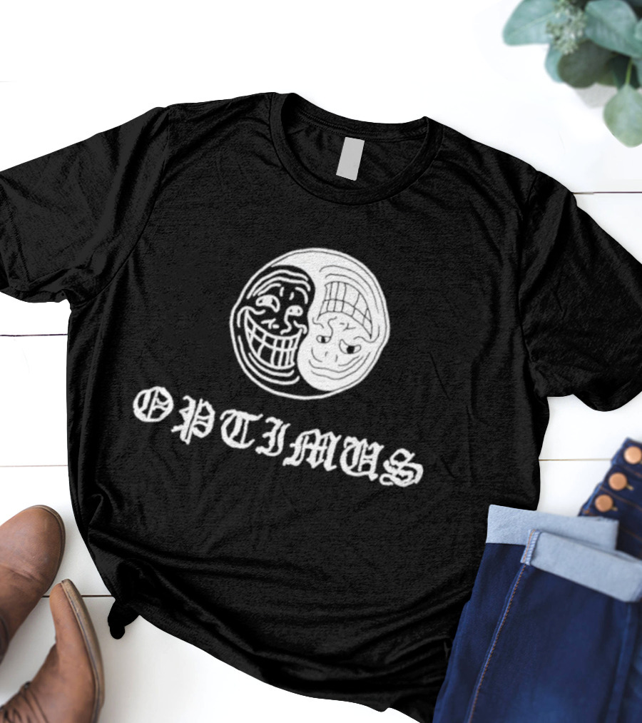 OPTIMUS Yin Yang Trollface T-Shirt