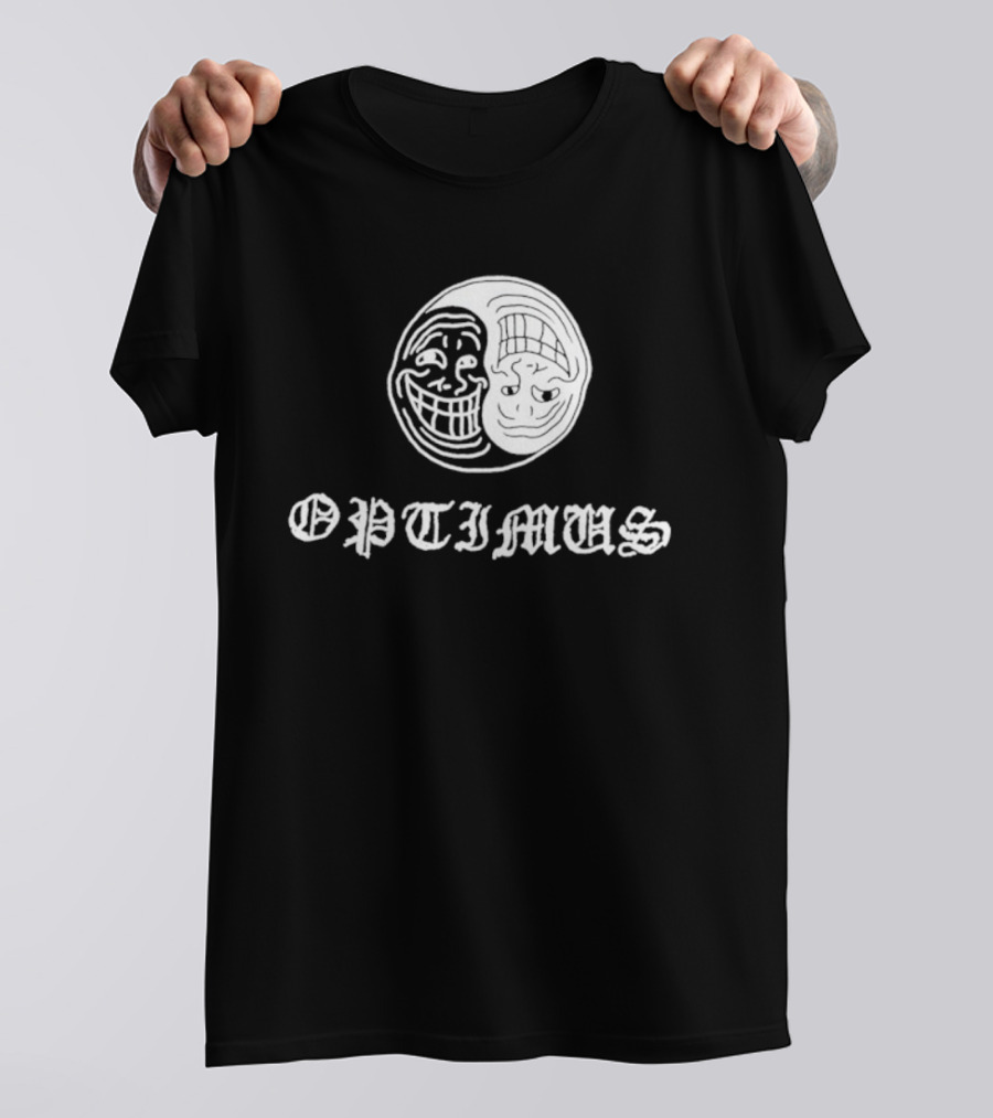 OPTIMUS Yin Yang Trollface T-Shirt