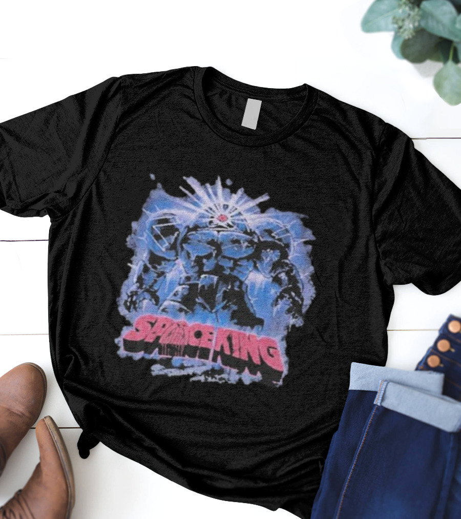 Space King Giant Robot Cosmic Warrior Vintage Design T-Shirt