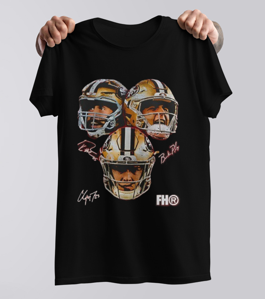 San Francisco 49ers Big 3 Faces Signatures FH® 49er Faithful T-Shirt