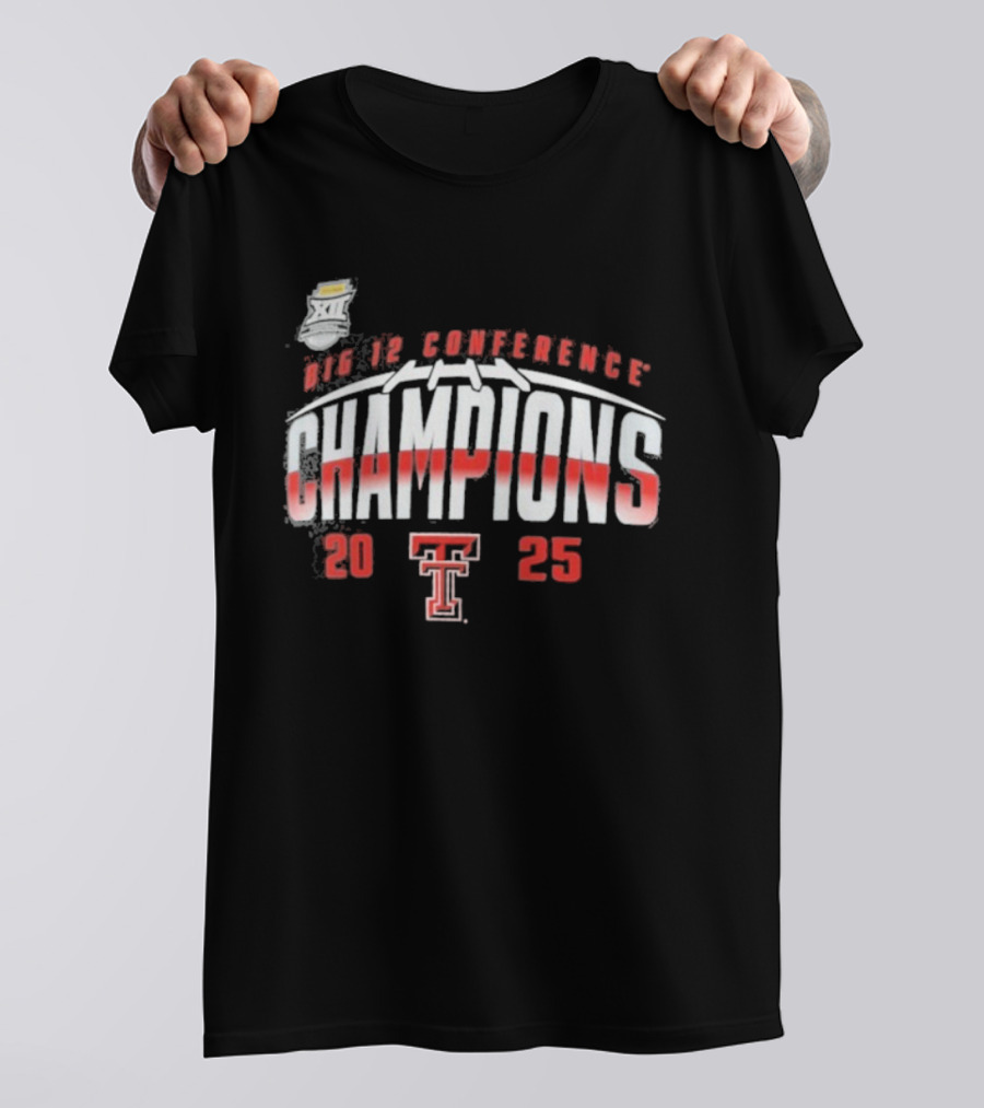 Texas Tech Red Raiders Big 12 Conference Champions 2025 T-Shirt