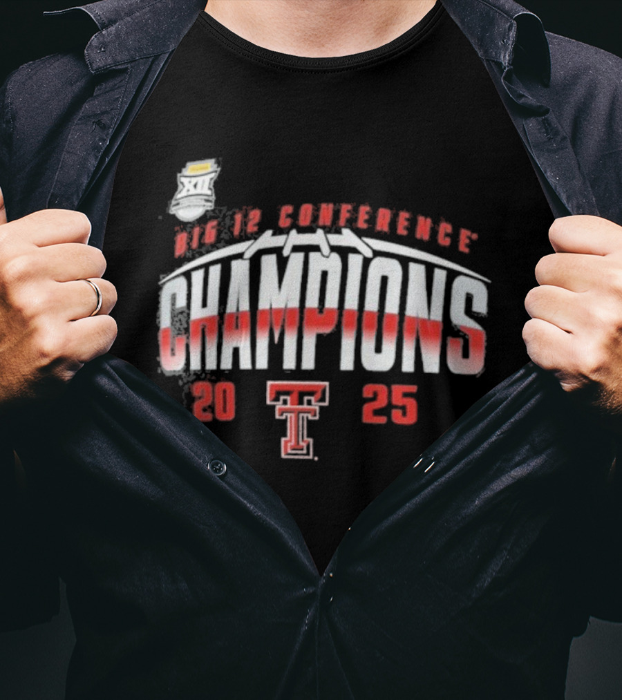 Texas Tech Red Raiders Big 12 Conference Champions 2025 T-Shirt