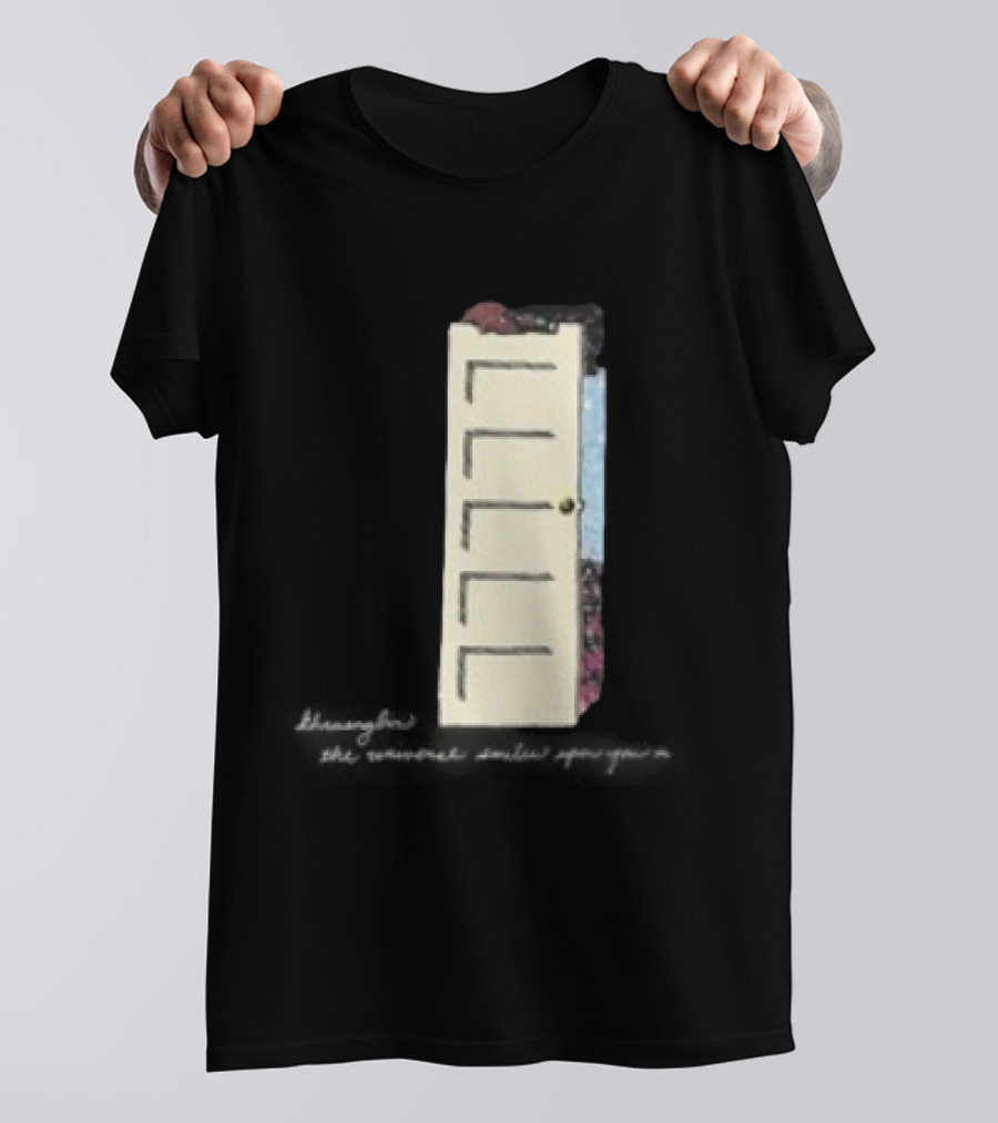 TUSHY The Universe Smiles Upon You 2025 Tour Door Art With Flowers And Pastel Colors T-Shirt
