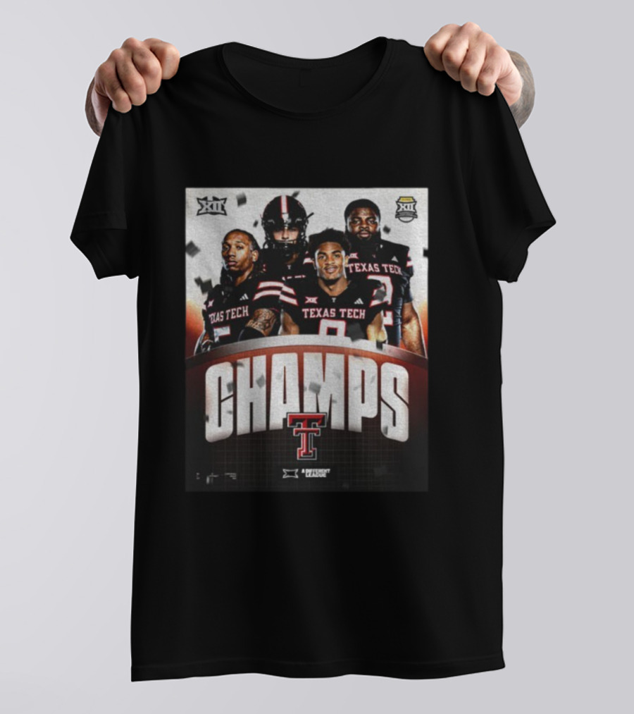 Texas Tech Big 12 Champs 2025 Football Victory Celebration T-Shirt