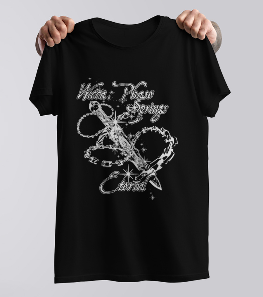 Wicca Phase Springs Eternal Soul Weapon Chain Sword Stars T-Shirt