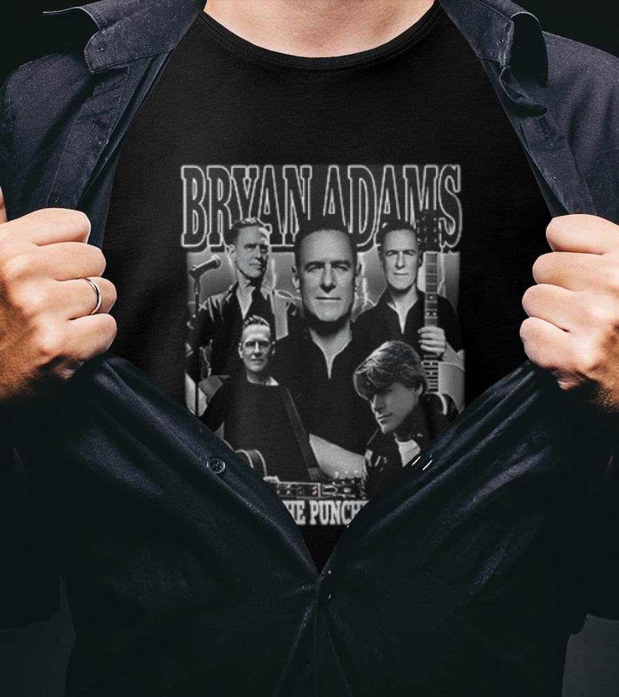 Bryan Adams Roll With The Punches Tour 2025 Dates Schedule T-Shirt