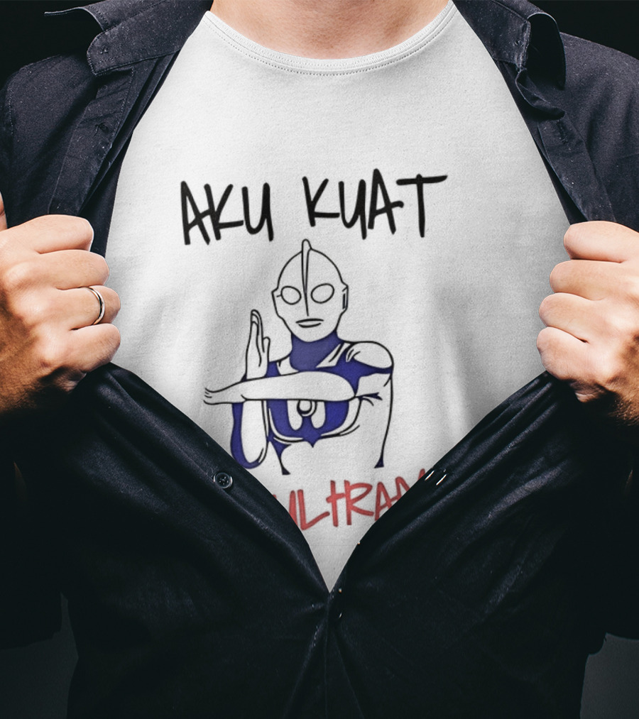 Aku Kuat Aku Ultraman Powerful Hero Icon T-Shirt