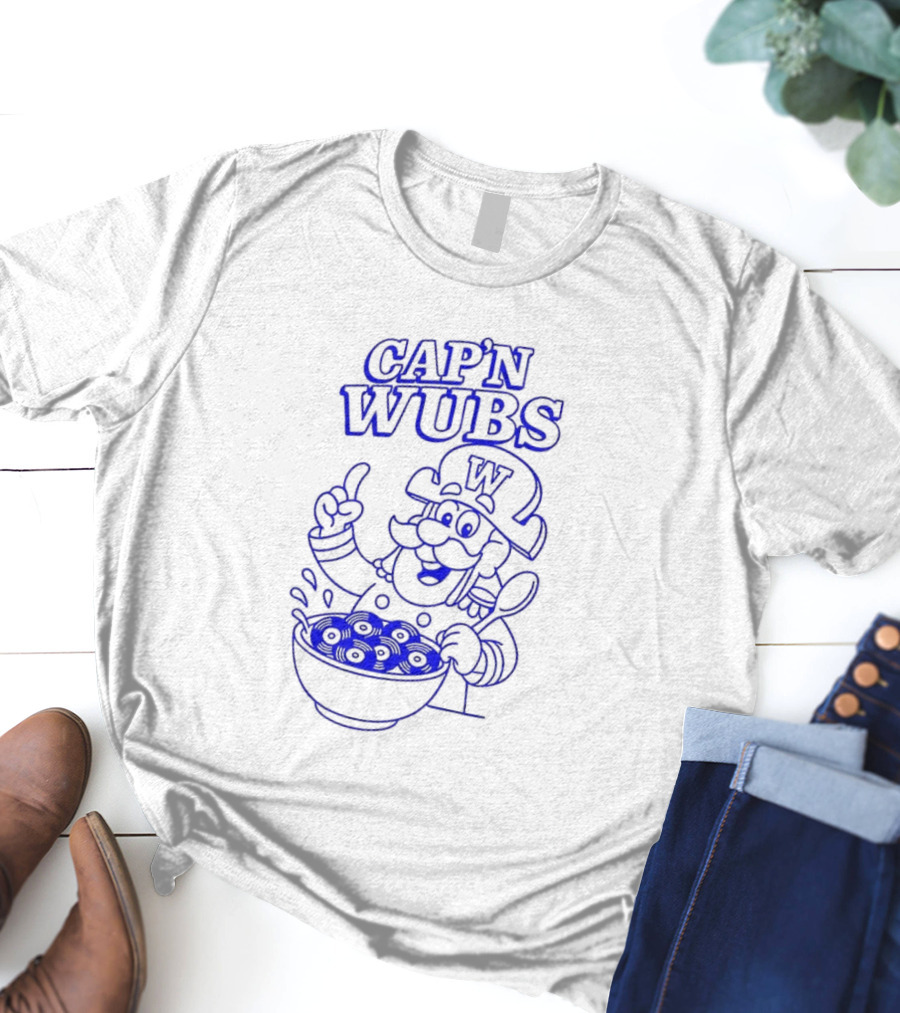 Cap’n Wubs Cartoon Character With Cereal Bowl T-Shirt