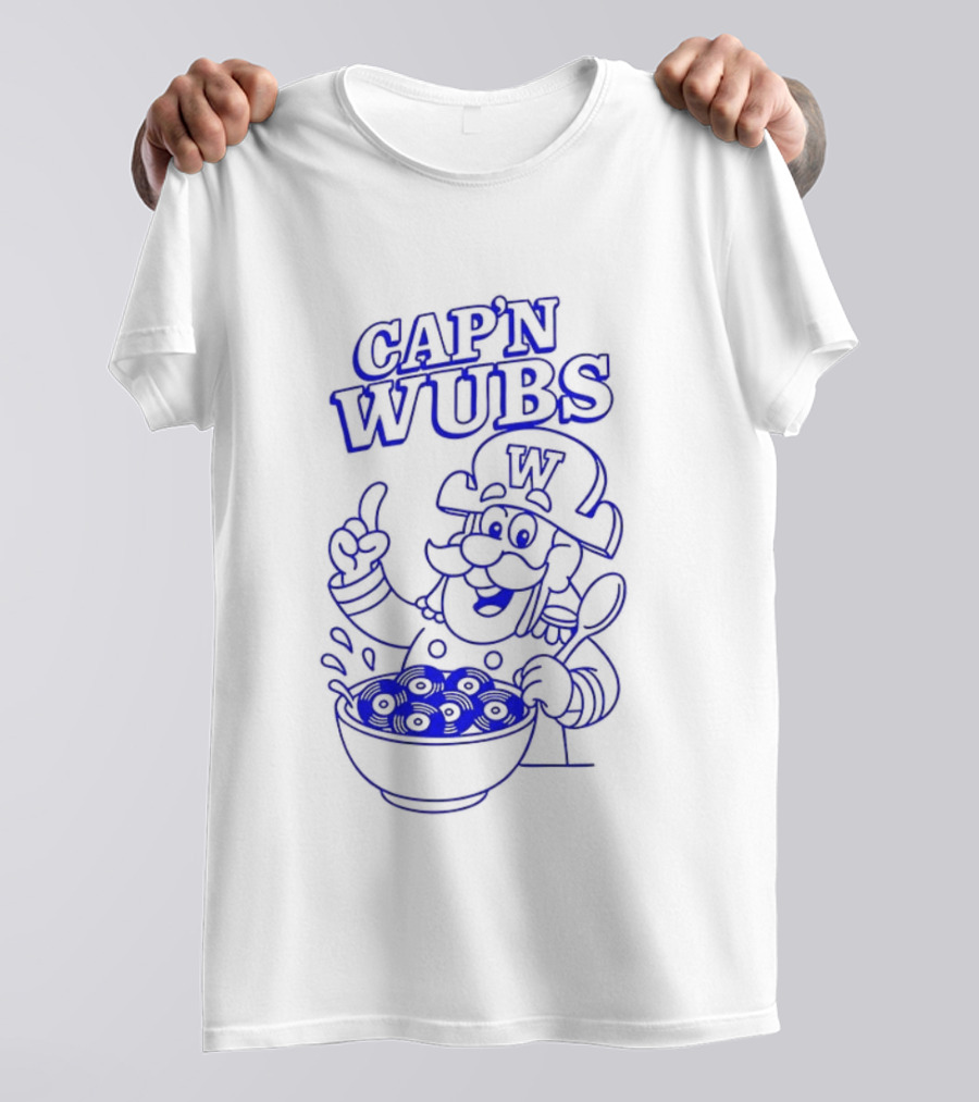 Cap’n Wubs Cartoon Character With Cereal Bowl T-Shirt