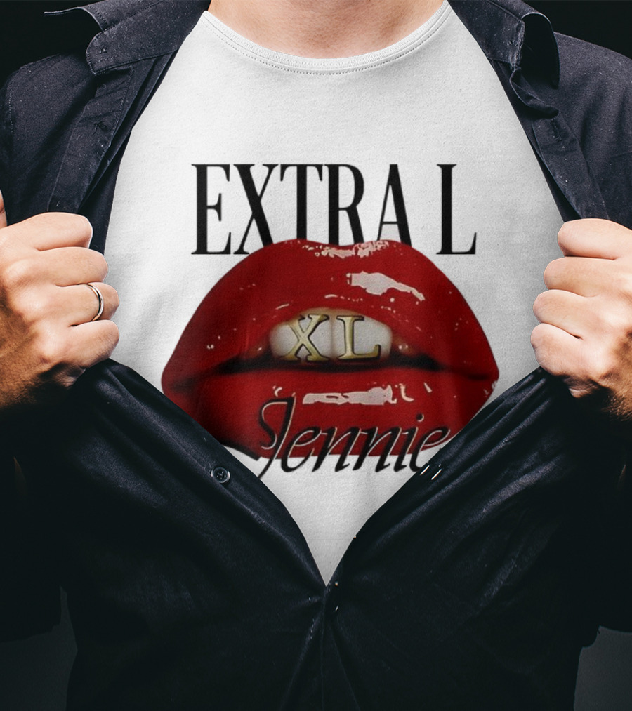 Extral XL Jennie Lips Music Lover T-Shirt