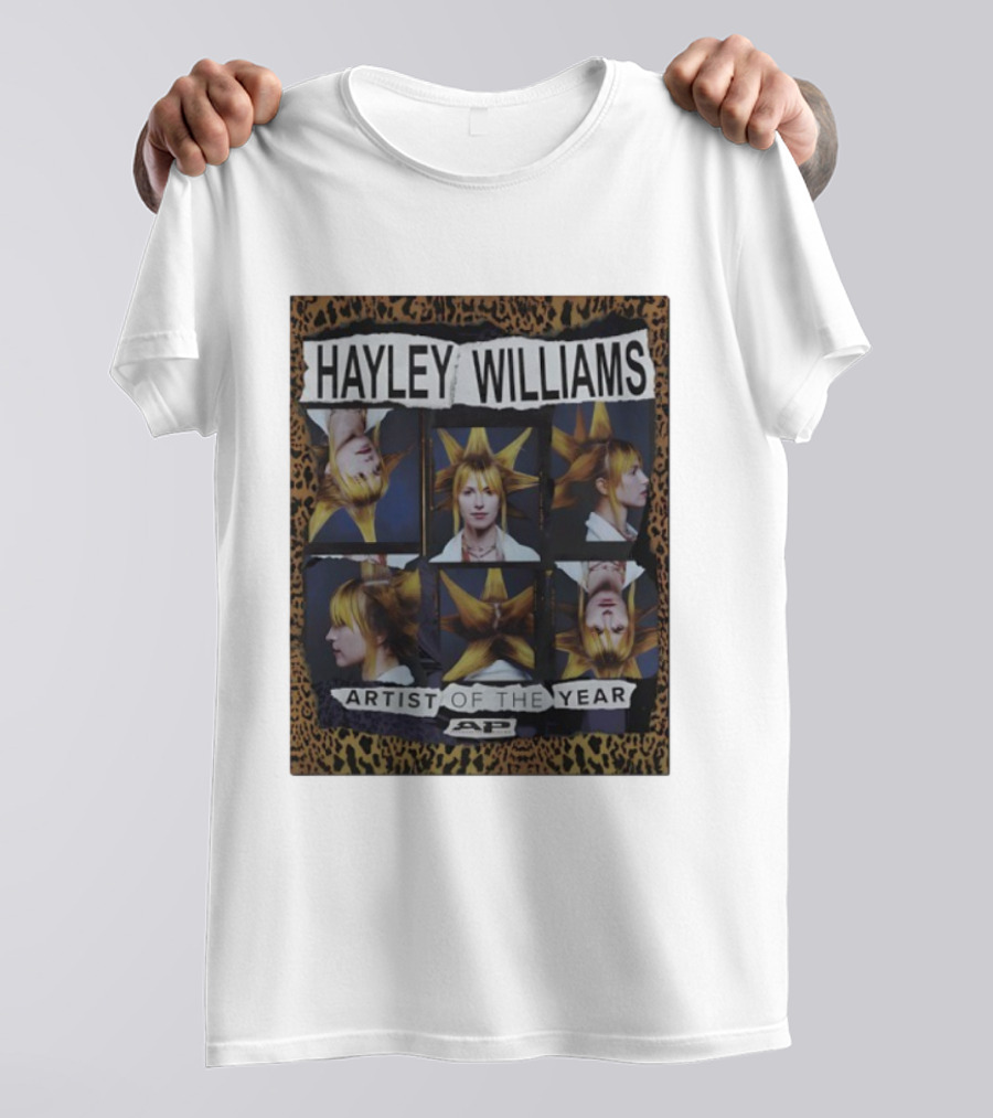 Hayley Williams Artist Of The Year AP Magazine Leopard Print Style T-Shirt