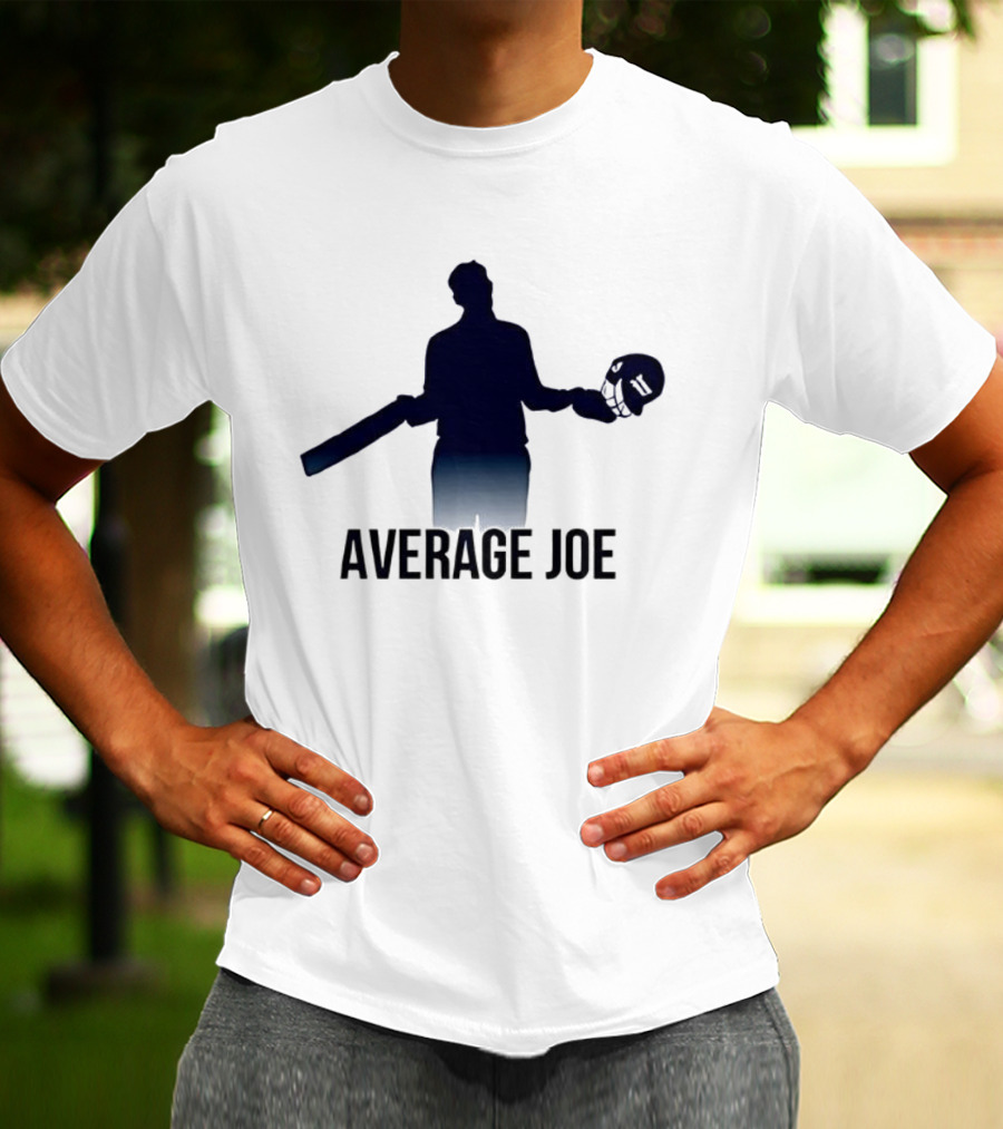 Joe Root Average Joe Cricket Bat Helmet Silhouette T-Shirt